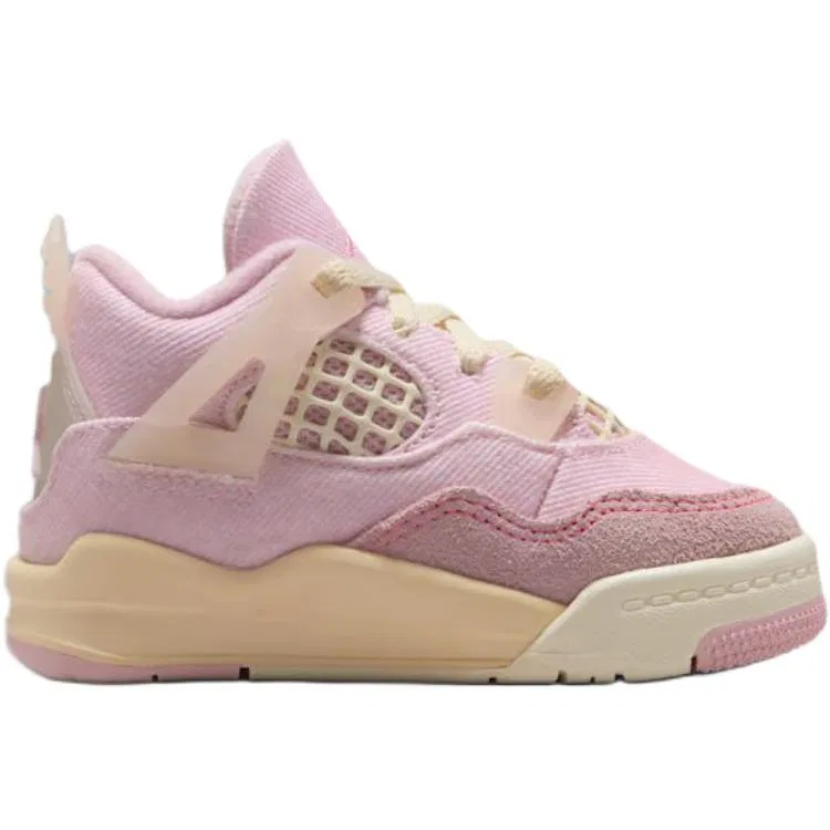 Кроссовки Air 4 Low Top для малышей, Jordan, Red Pink — фото 3