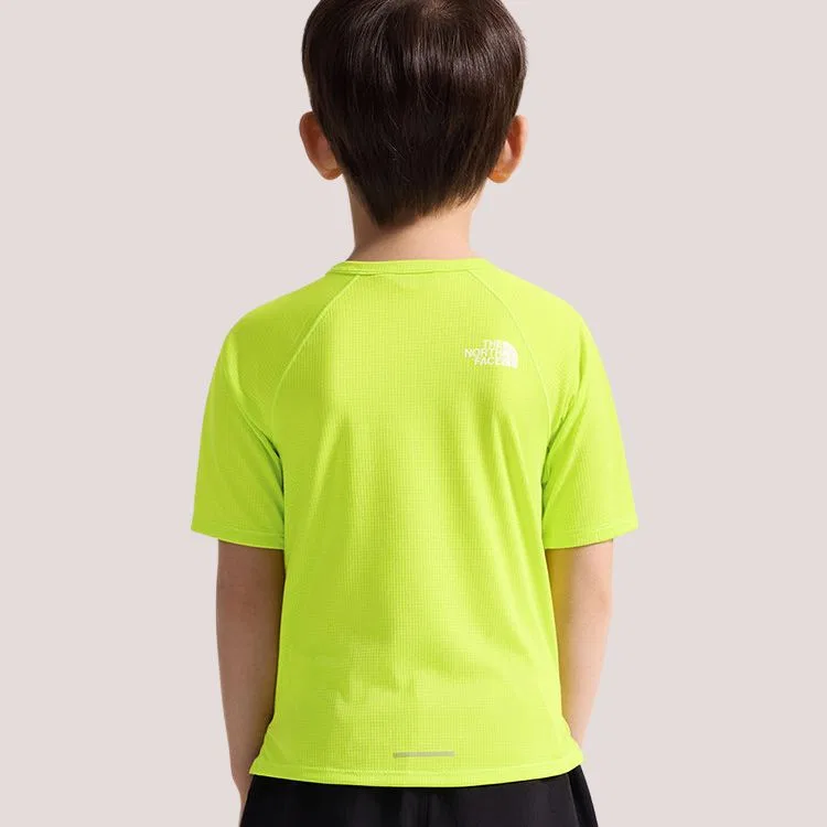Детская футболка быстросохнущая Sunriser, THE NORTH FACE, Neon Yellow — фото 3