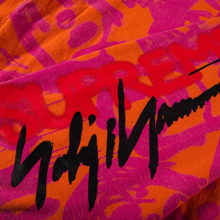 Толстовка Supreme x Yohji Yamamoto Hooded Sweatshirt 'Orange', оранжевый — фото 3