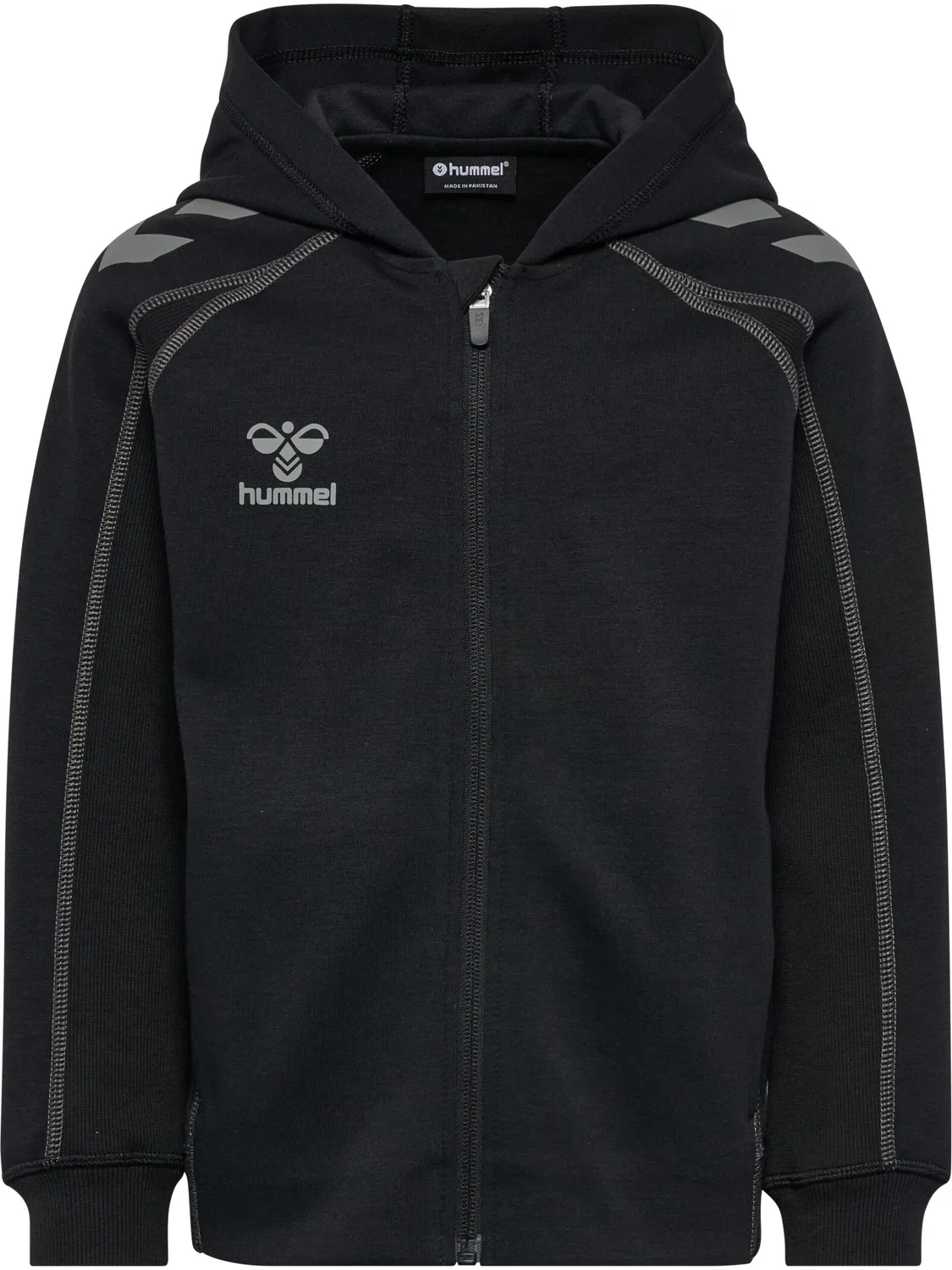 Детское худи с принтом Hmlmove 2.0 Zip Hoodie Kids Hummel, Schwarz — фото 2