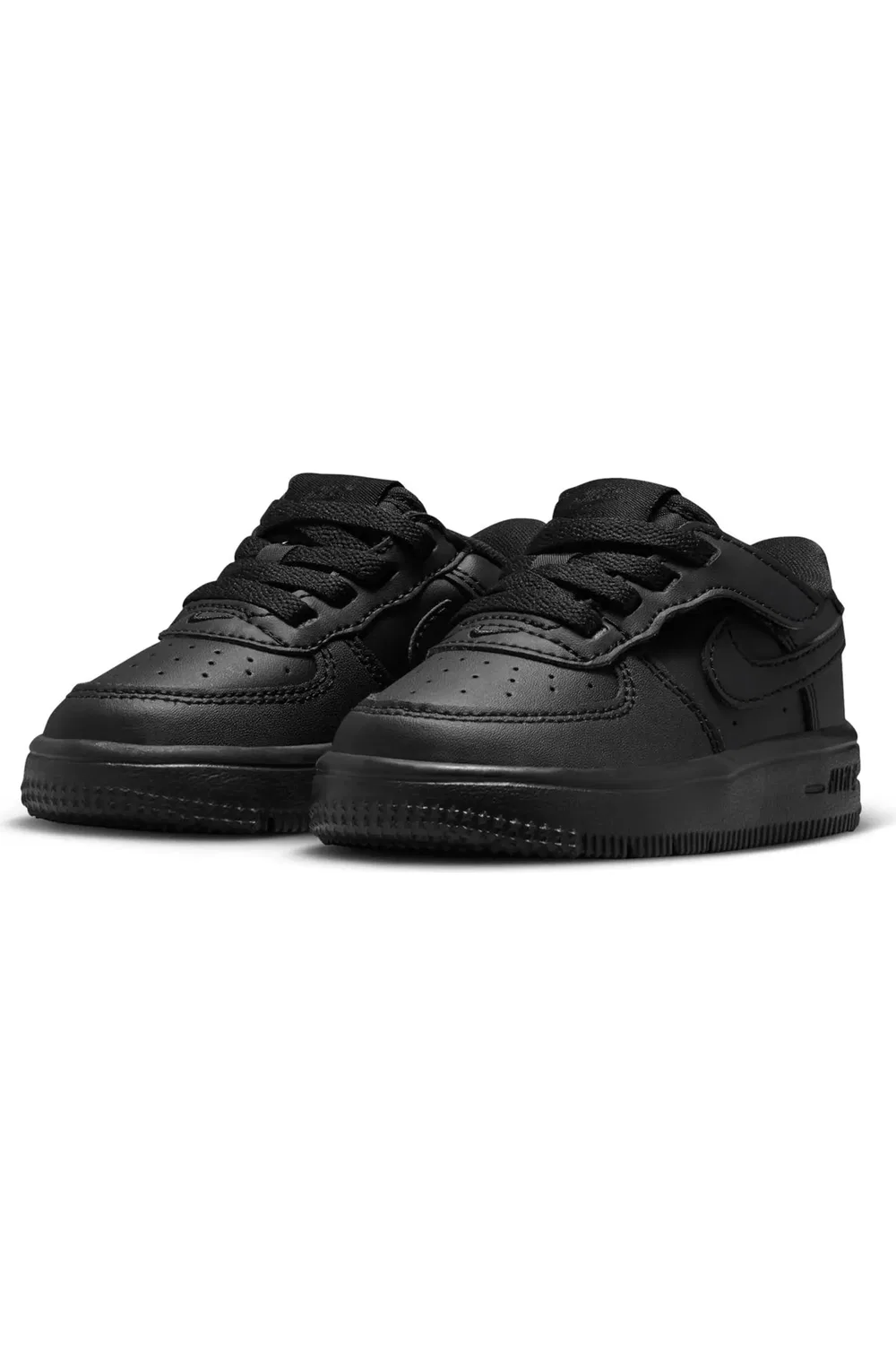 Детские кроссовки с EasyOn застежкой Air Force 1 Low Nike, 001 черный/черный — фото 2