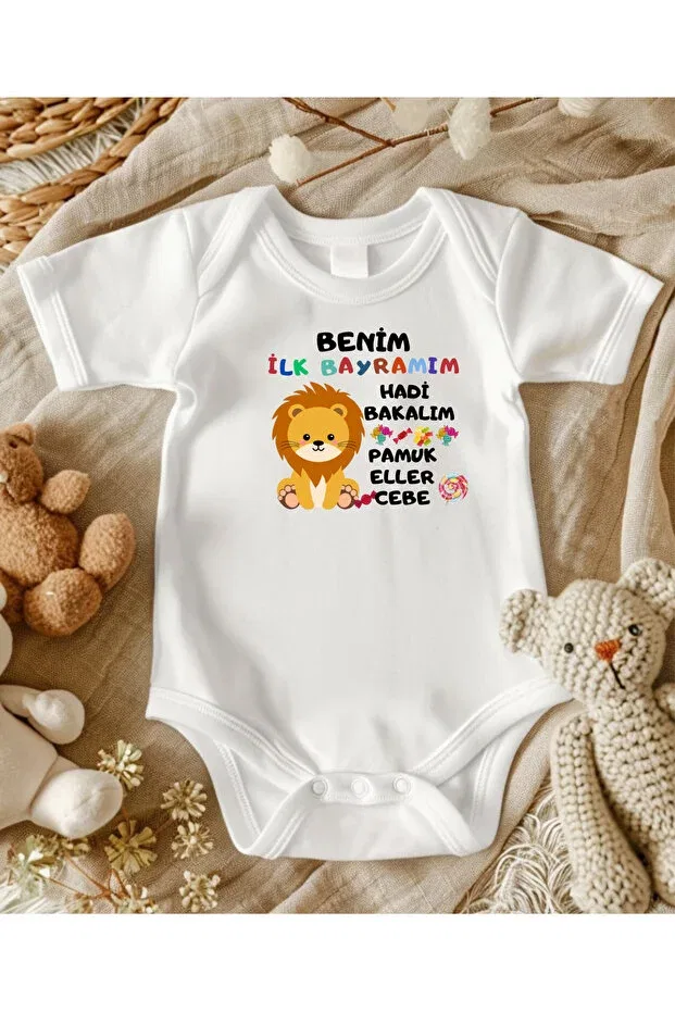 Детское боди с коротким рукавом Baby holiday gift Lupi, Dried Rose Wood Color — фото 3