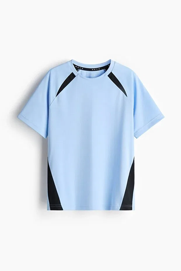 Детская футболка с коротким рукавом drymove H&M, Light Blue — фото 4