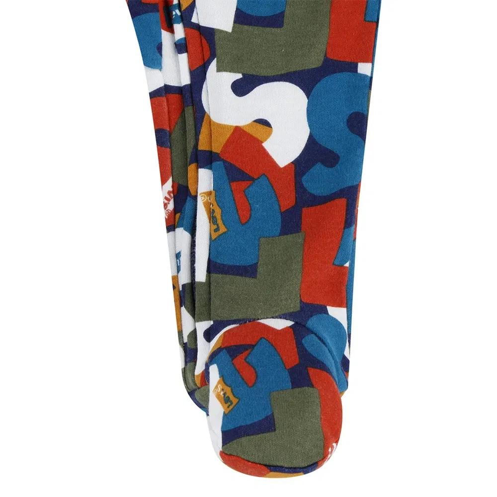 Детский комбинезон с длинным рукавом Jumbled Footed Levi's, Multicolor — фото 4