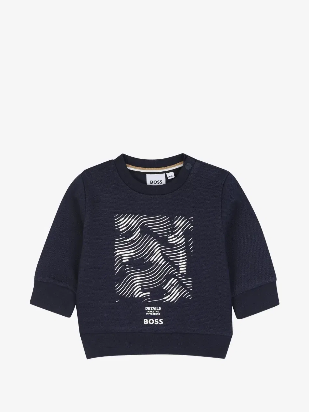 Толстовка с графичным принтом Boss Kidswear, синий