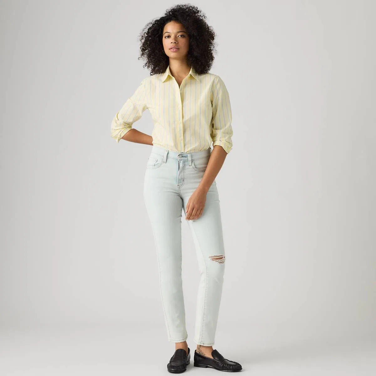 джинсы 723 прямого кроя с высокой посадкой Levi's, Where The People Are - Light Wash