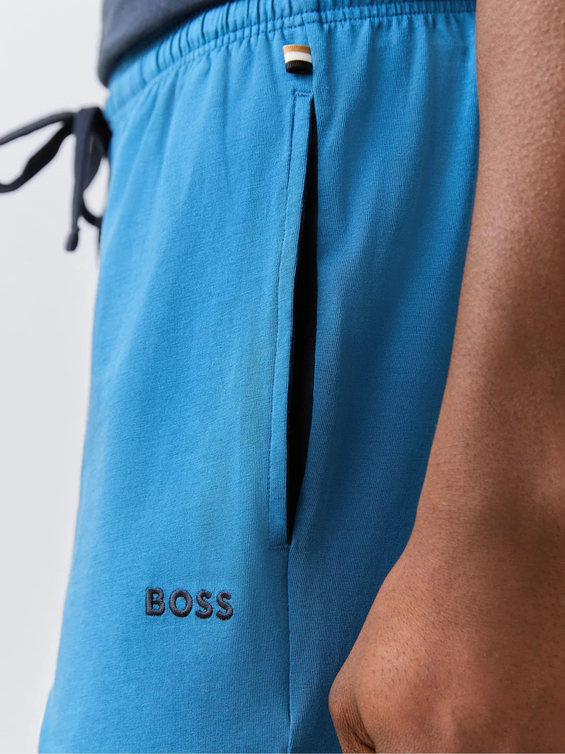 Шорты с логотипом BOSS, Sky Blue — фото 4