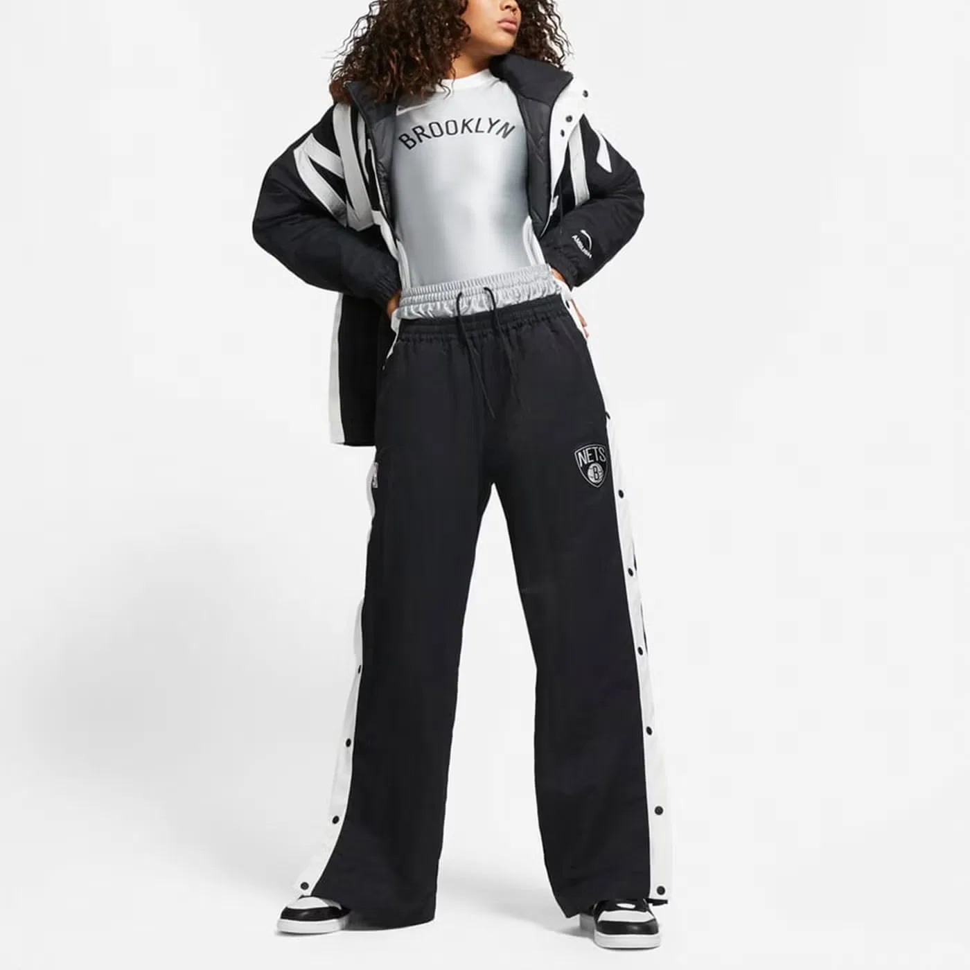 Свитшот с принтом NBA Nets x Ambush Nike, серебристый — фото 3