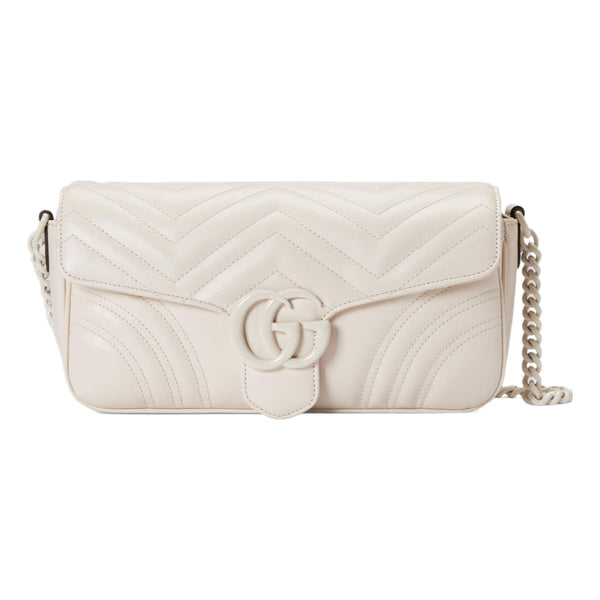 

Сумка gg marmont matelasse shoulder bag 'white' Gucci, белый