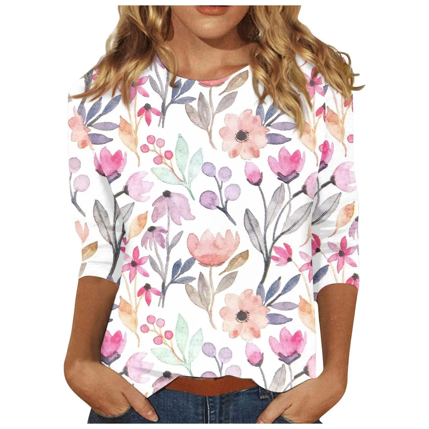 Женская туника с принтом Night Shirt, F-hot Pink