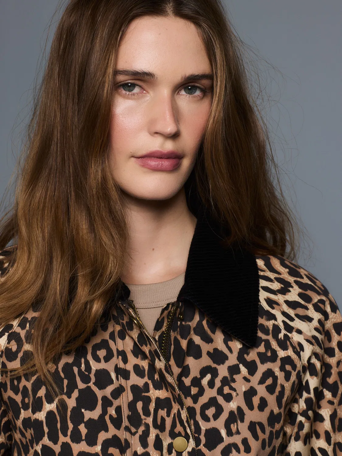 Куртка с леопардовым принтом и шнурком на воротнике Next, Leopard Print — фото 4