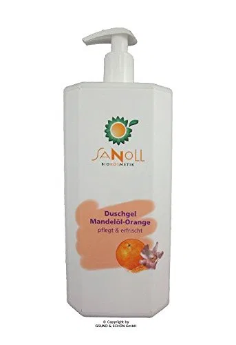 Гель для душа Миндальное масло Апельсин Sanoll Biokosmetik e.U., 1000 мл