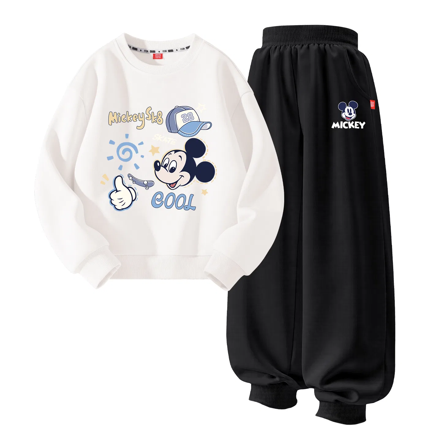Детский спортивный костюм с принтом Disney, Mickey, Black