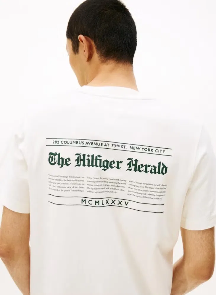Футболка с принтом-логотипом на спине Tommy Hilfiger, желтый — фото 3