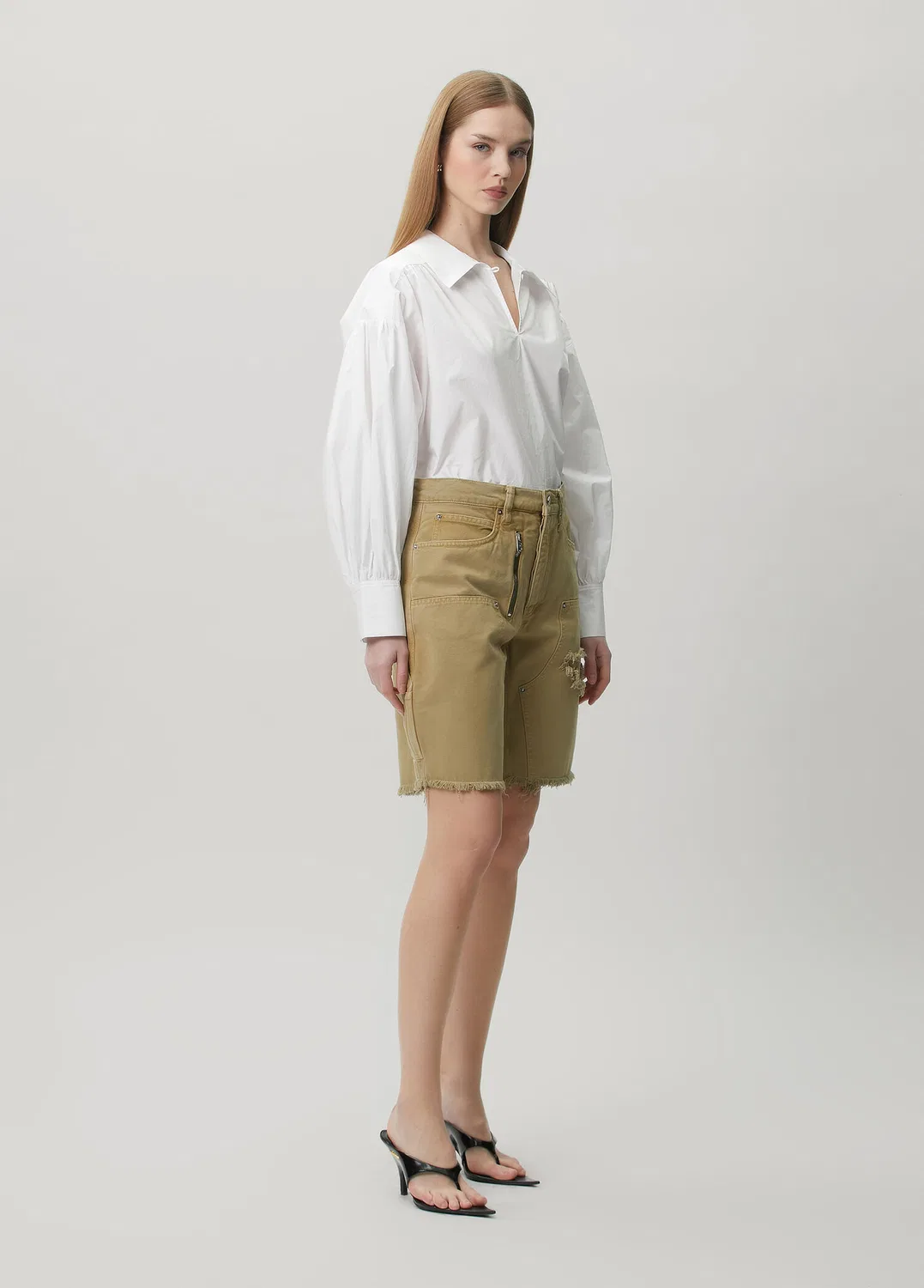 Шорты Alexander Wang, хаки
