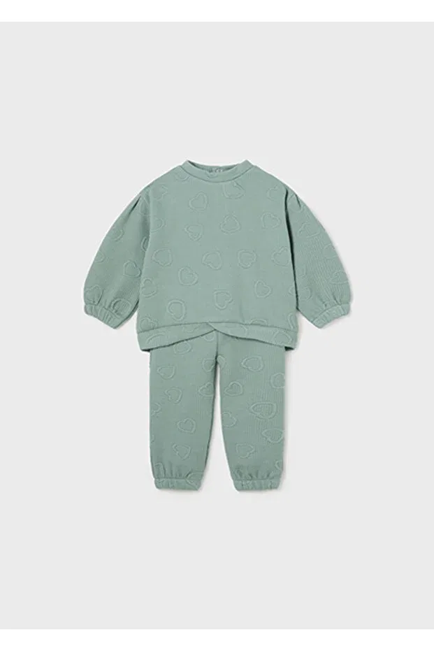 Детский спортивный костюм для девочек хлопковый Mayoral, Green