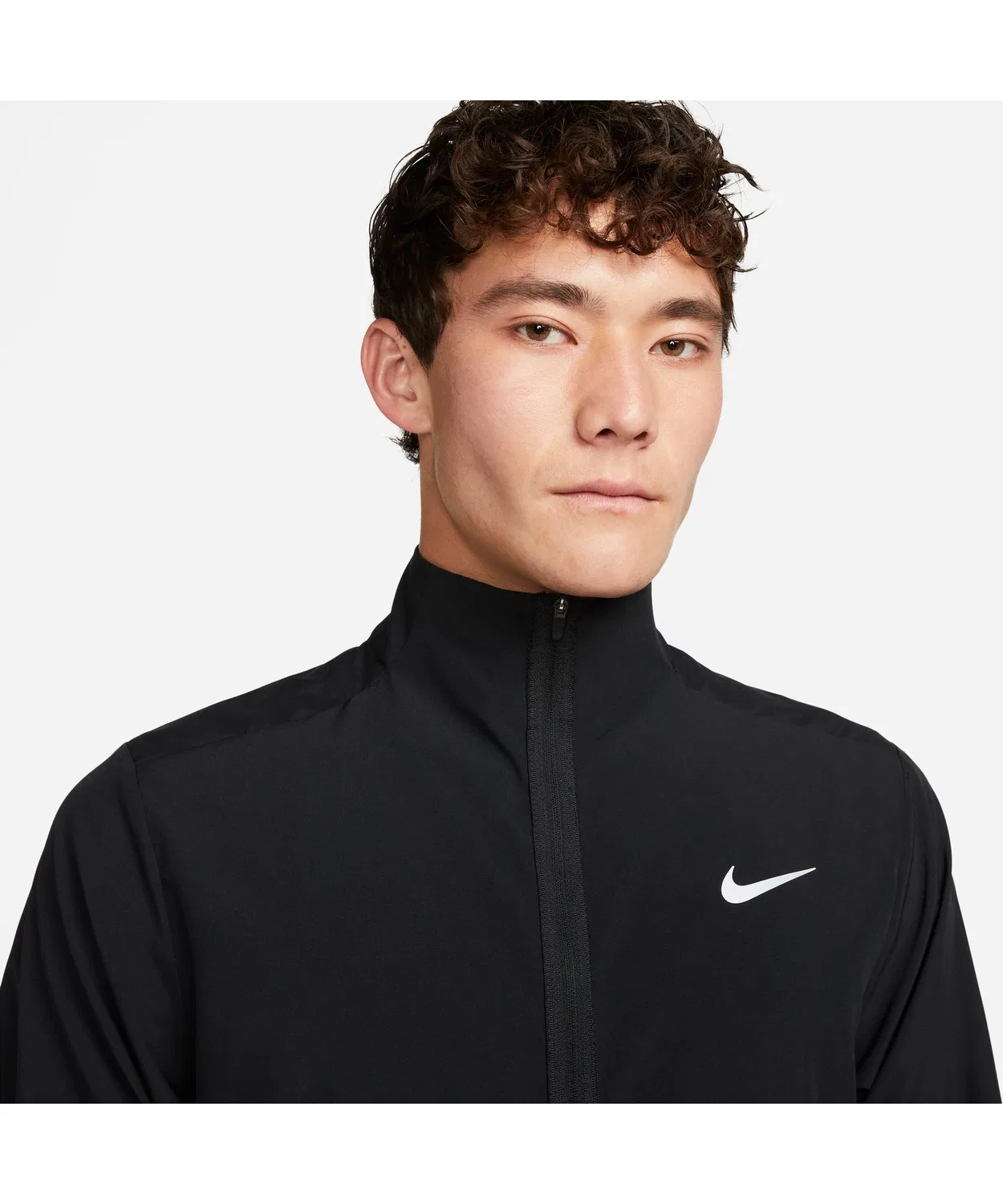 Мужская куртка-ветровка с быстросохнущей тканью, модель DF Form NIKE, Black — фото 4
