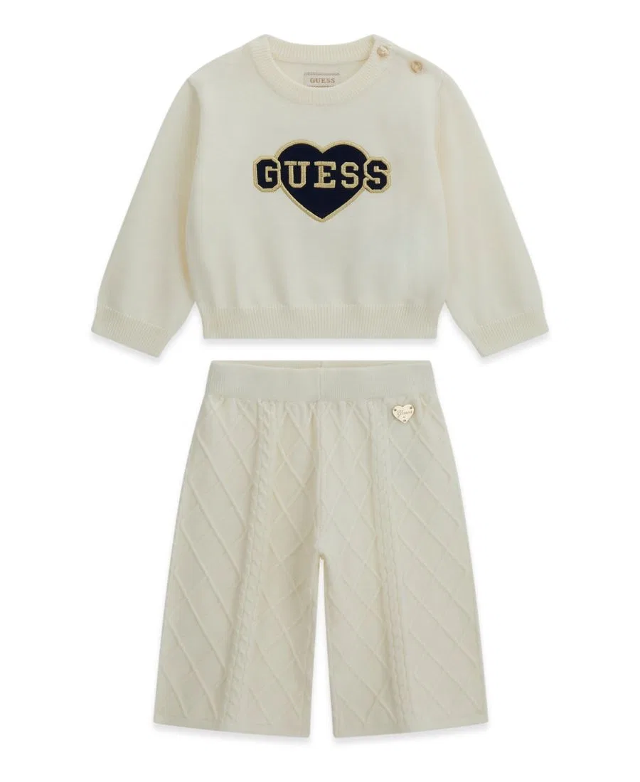 Комплект: джемпер с длинным рукавом и брюки GUESS, Cream