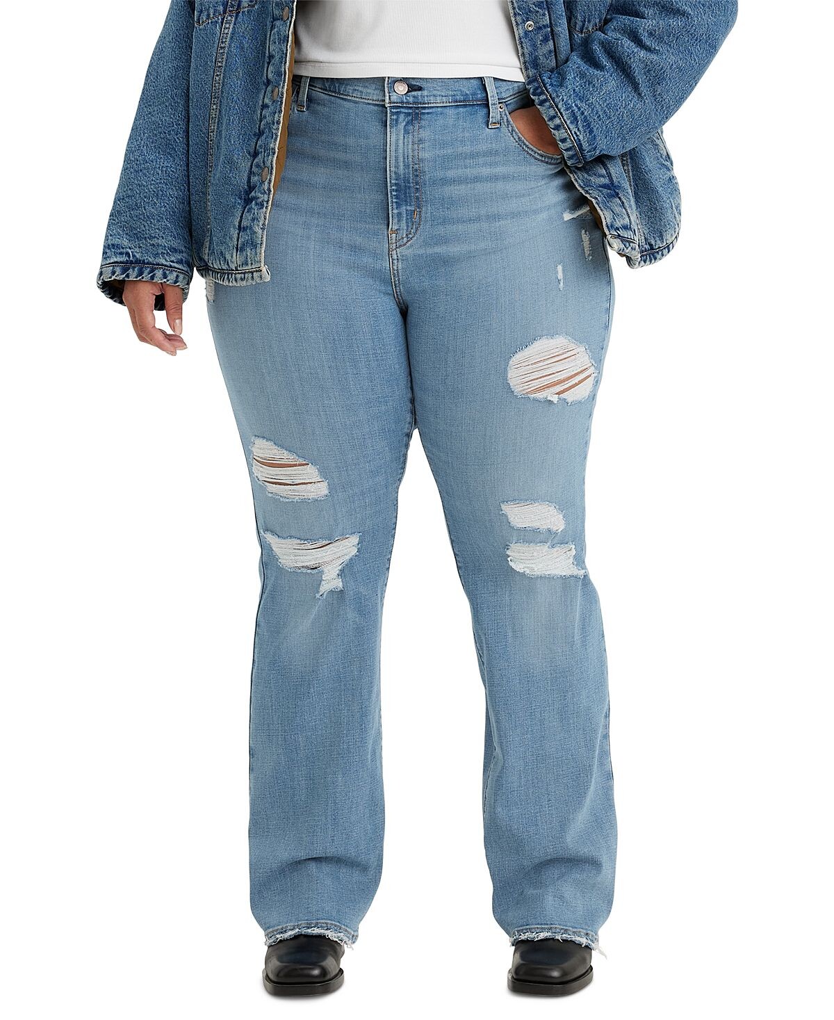 

Модные джинсы большого размера 725 с высокой посадкой bootcut Levi's, мульти