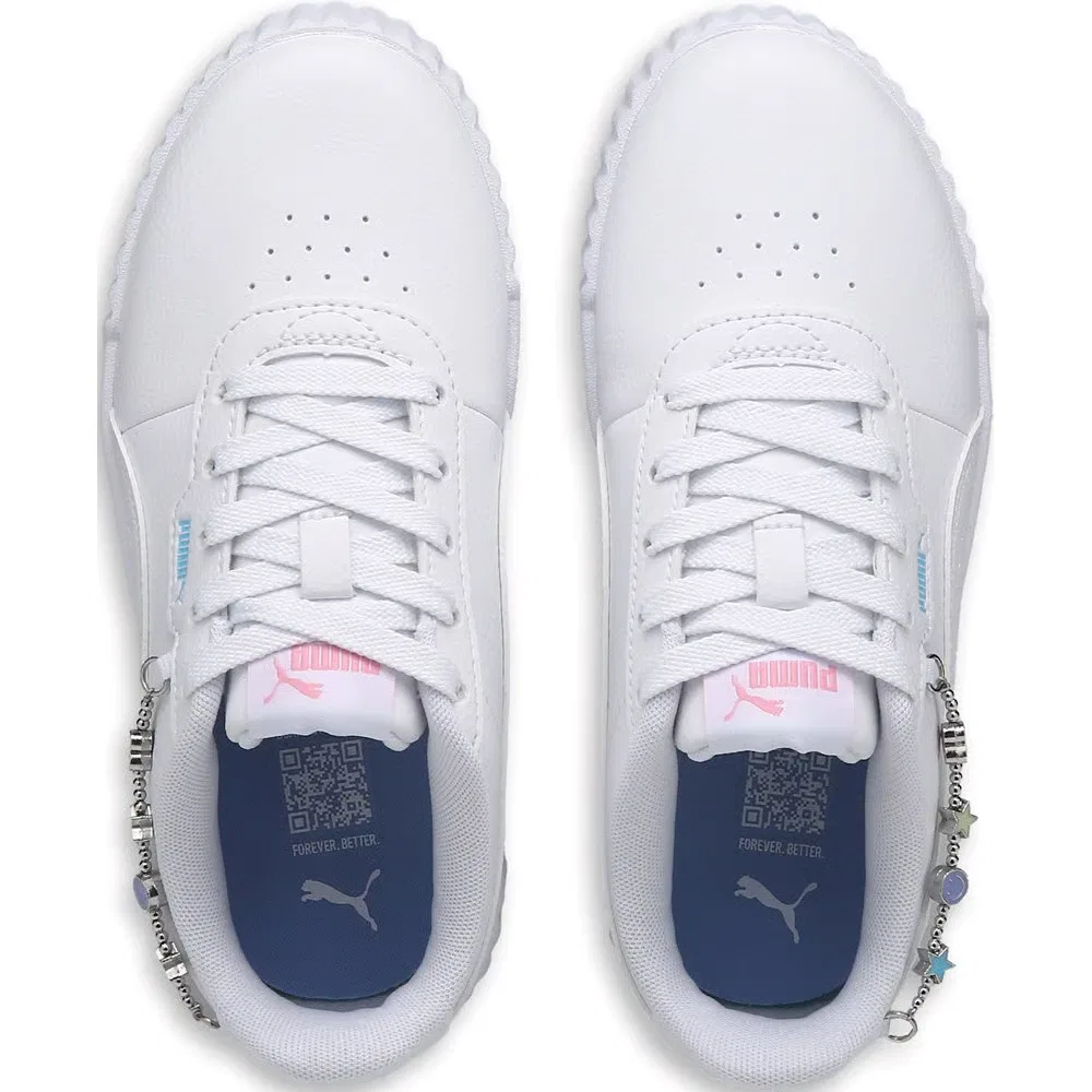 Детские низкие кроссовки Carina 3.0 Puma, White/Charm — фото 4