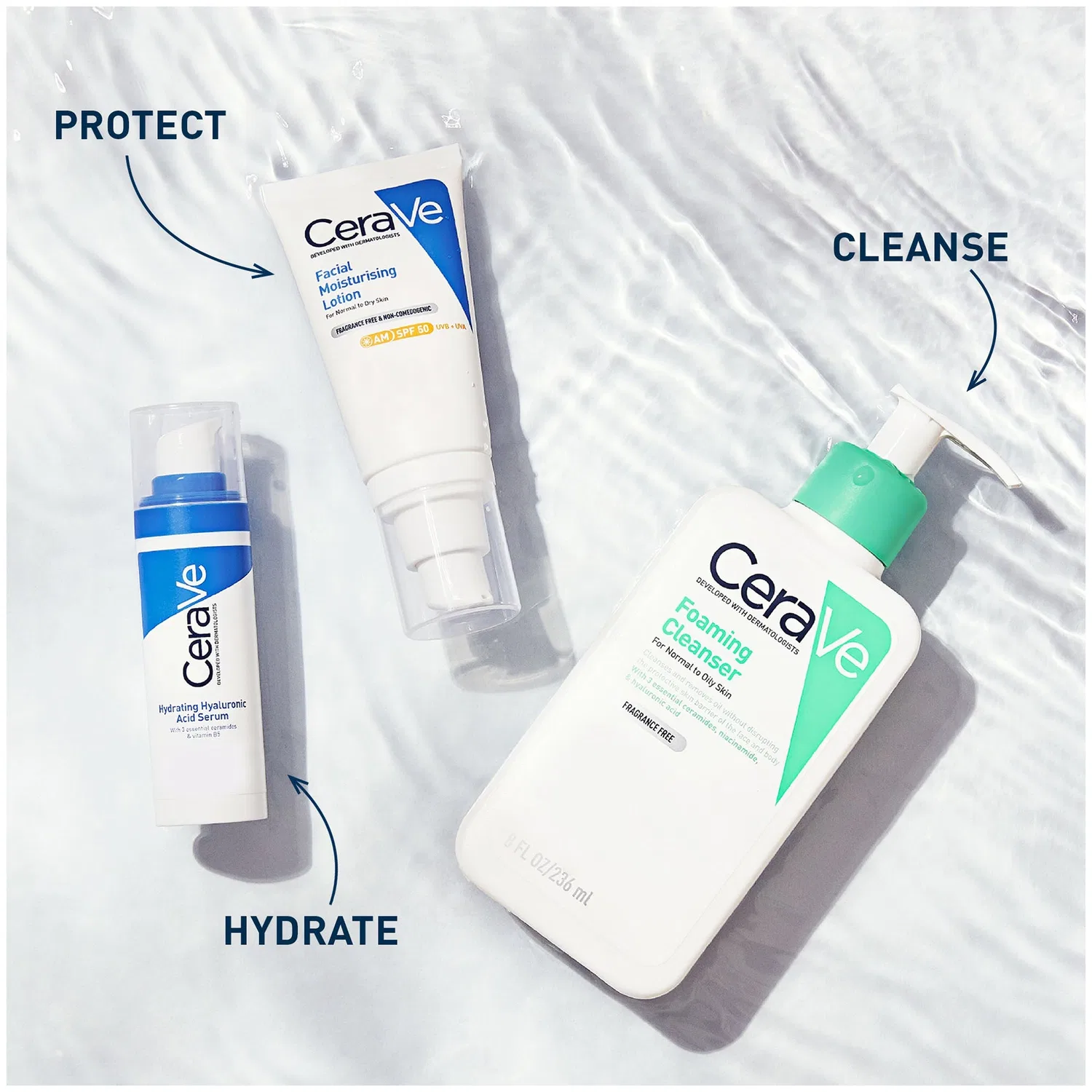Очищающая пенка для жирной кожи CeraVe Foaming Cleanser for Oily Skin, 88 мл — фото 4