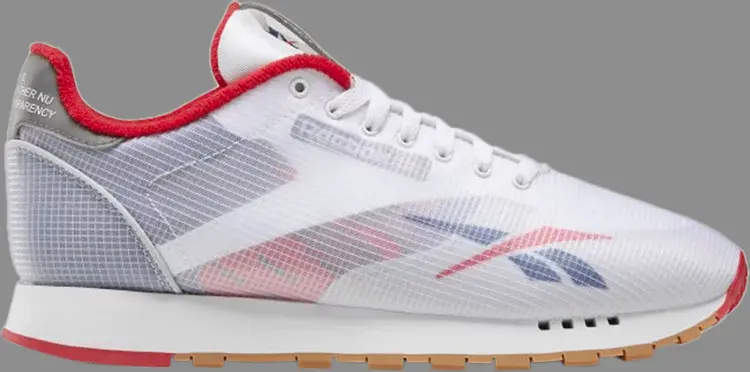 

Кроссовки classic leather ati 'washed blue red' Reebok, белый