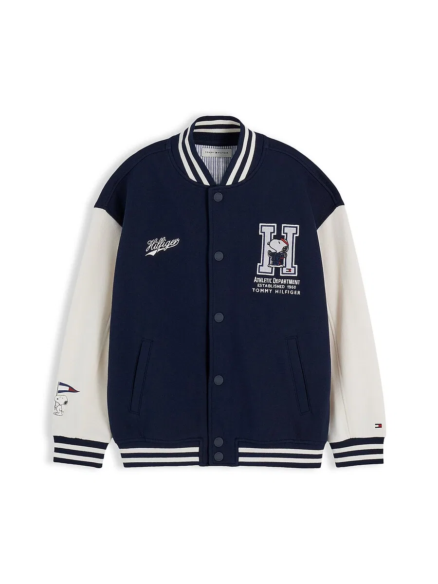Куртка TOMMY HILFIGER Between-Season 'PEANUTS' темно-синего цвета