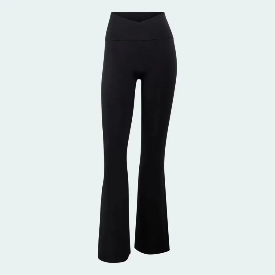Женские леггинсы с высокой посадкой 3-Stripes Studio All Me X-Over adidas, Черный — фото 4