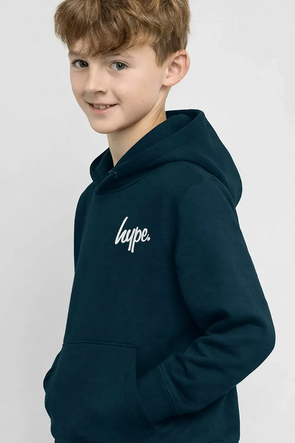 Худи из футера Hype, Teal — фото 4