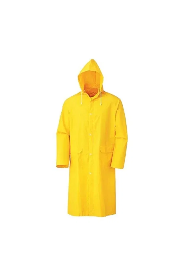 Детское пальто дождевик оверсайз с капюшоном Unisex yellow raincoat Generic Brands, Yellow