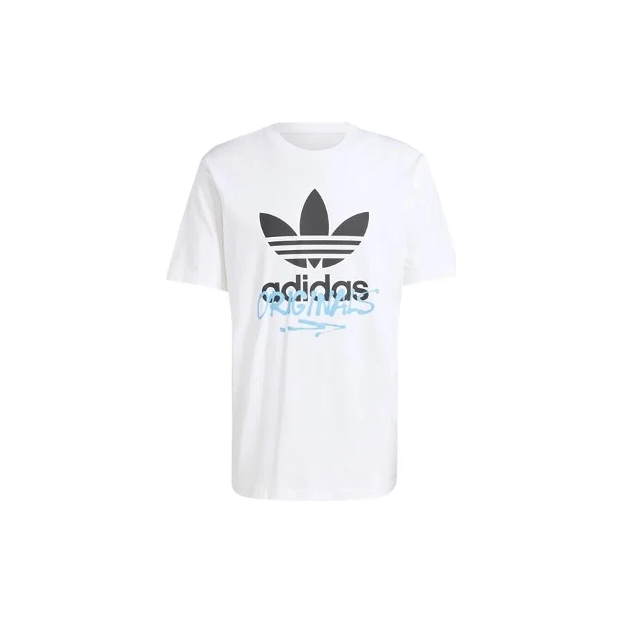 Футболка с принтом Training Supply Street Tee adidas Originals, Белый — фото 3