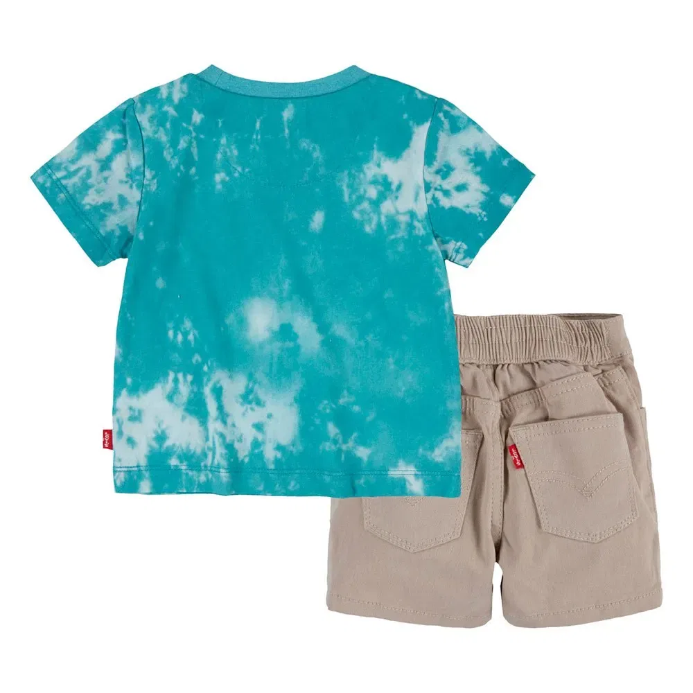 Носки Levi's Tie Dye Logo, зеленый — фото 2