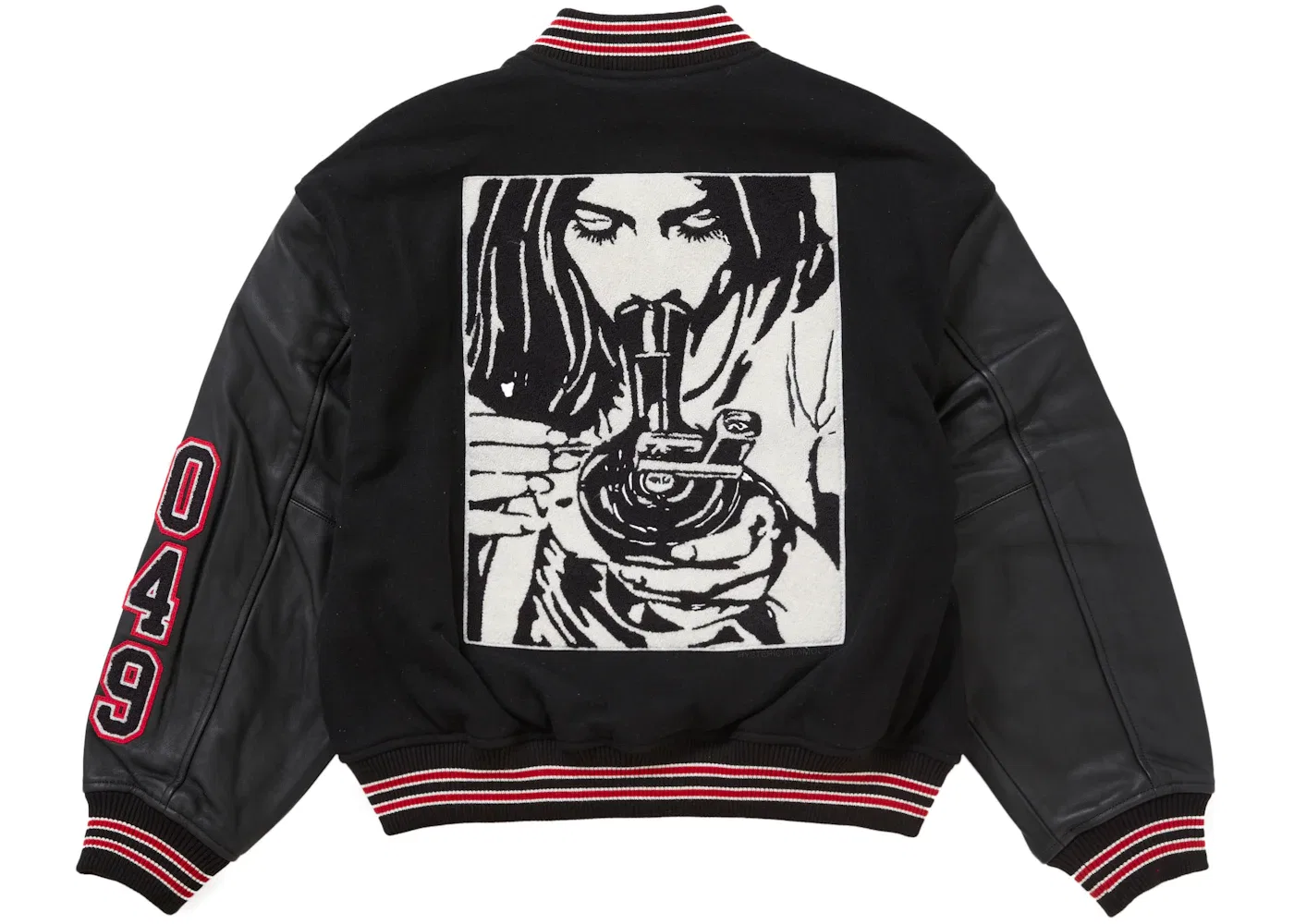 Мужская куртка Varsity Jacket Supreme, Black — фото 3