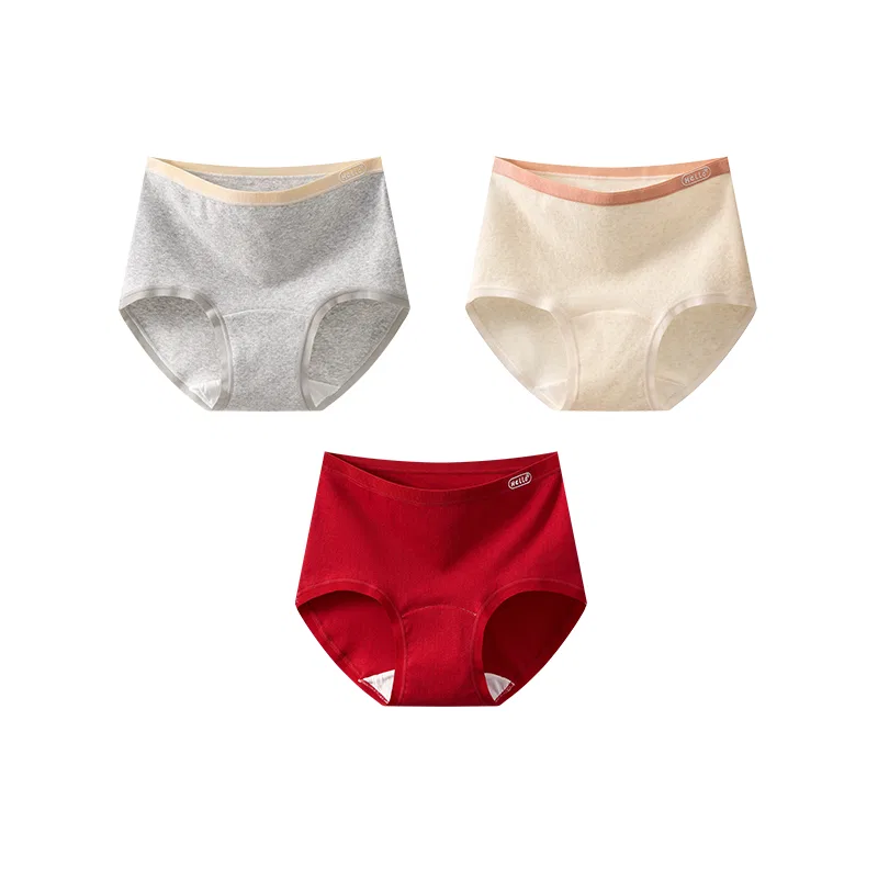 Детские трусы-боксеры хлопковые 3 шт Red bean, Heather Grey Heather Apricot Red