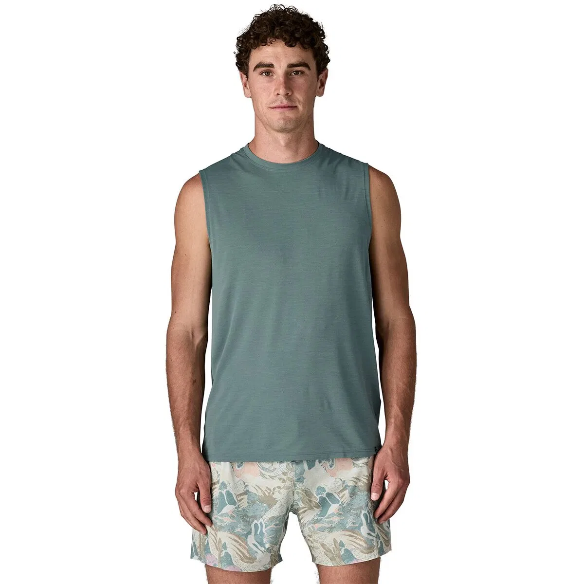 Мужской топ без рукавов Patagonia, Blue Sage/Light Blue Sage X-Dye