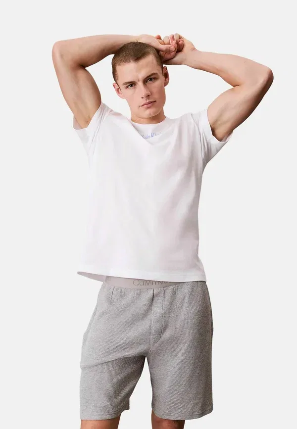 Футболка с коротким рукавом и круглым вырезом - футболка с принтом Calvin Klein, белый — фото 4