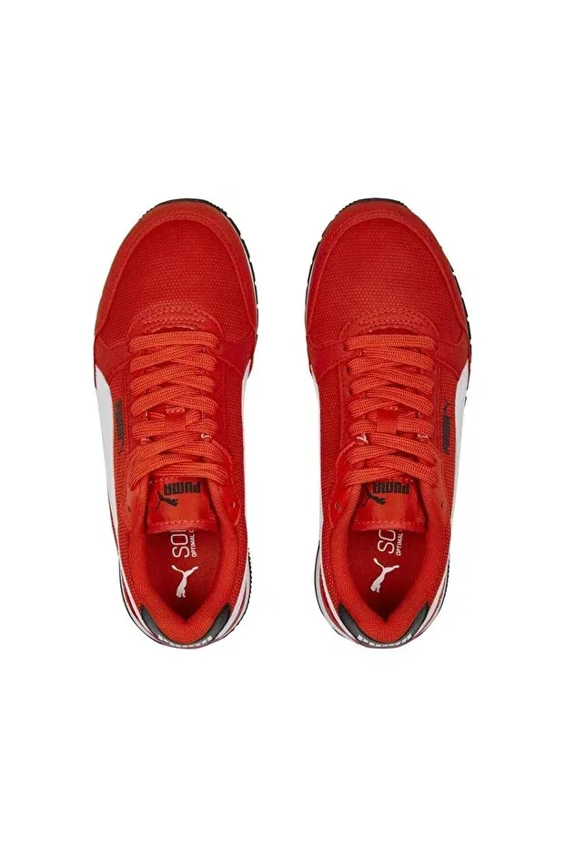 Детские кроссовки для девочек с текстильным верхом St Runner V3 Mesh Jr Unisex Puma, Red — фото 2