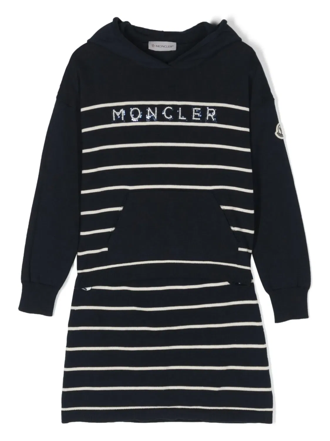 Комплект из двух предметов в полоску Moncler, синий