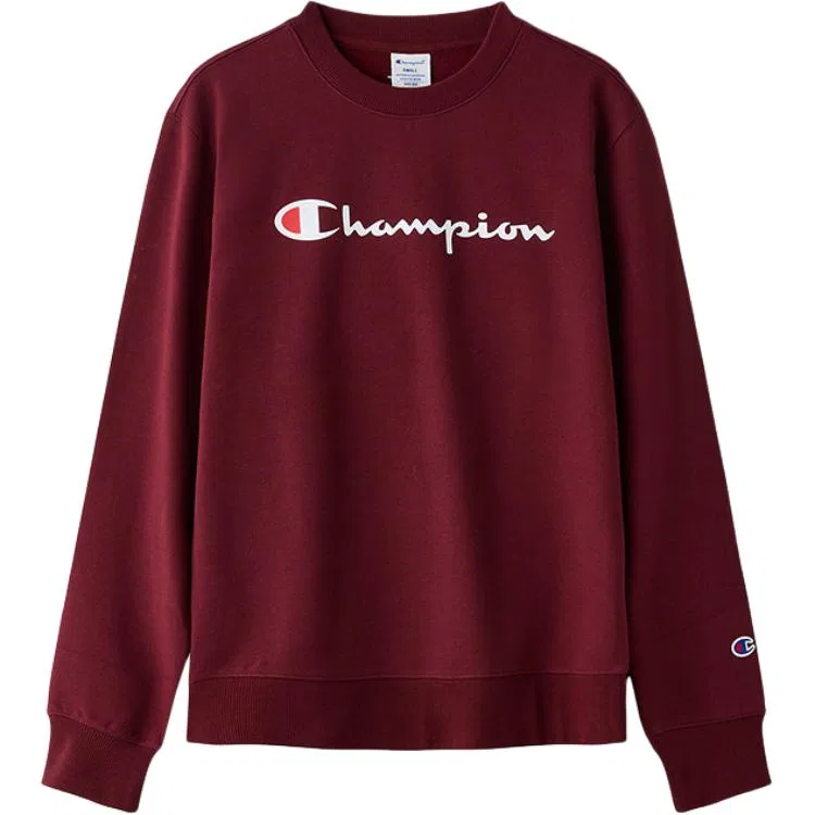 Детский свитшот с круглым вырезом утепленный Champion, Preppy Red