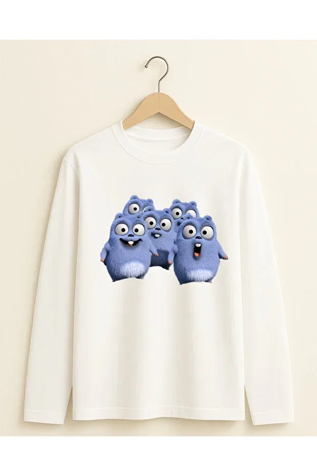 Детская футболка с принтом Grizzy and the lemmings Fasardi, White