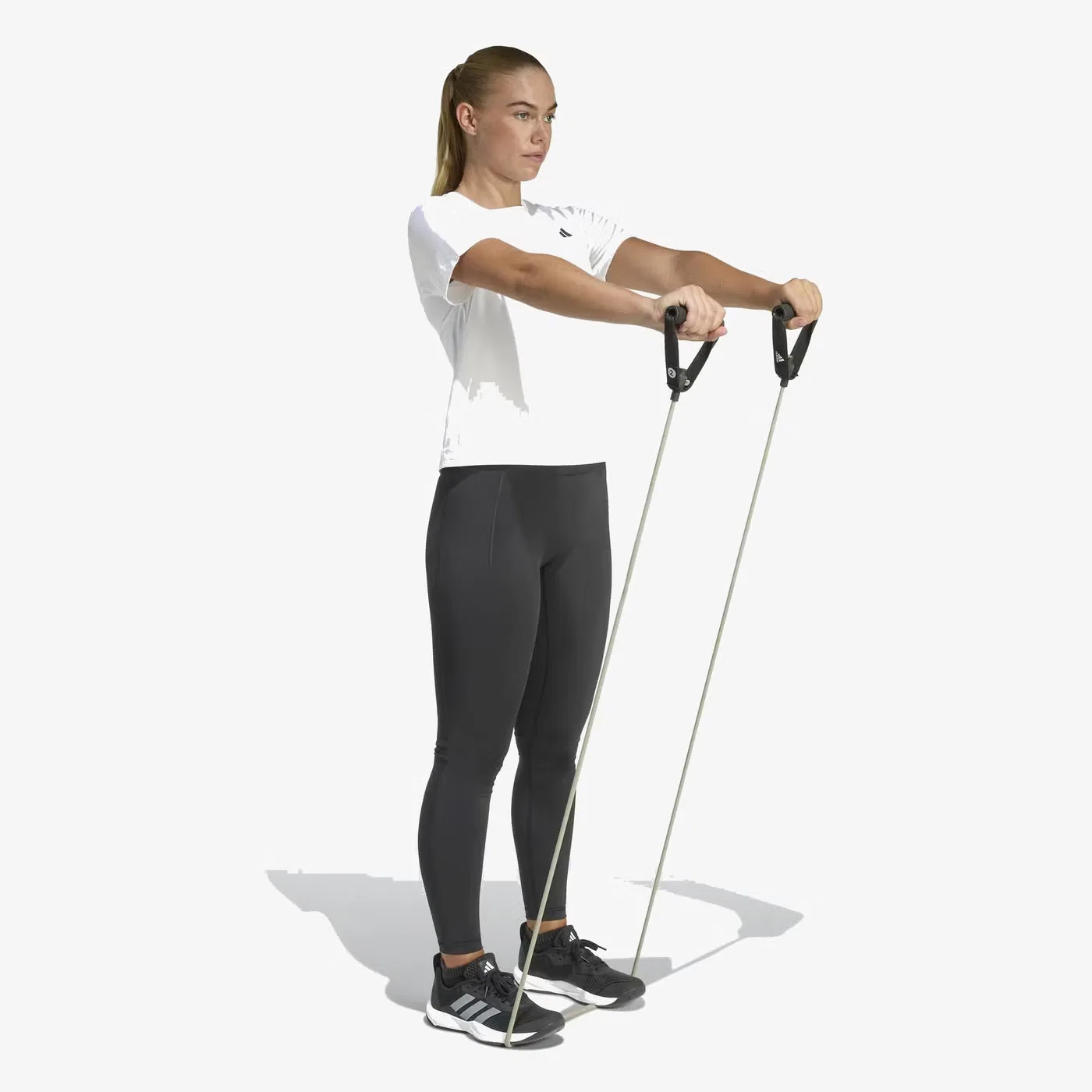 Футболка с коротким рукавом Workout Essentials Adidas, белая — фото 4