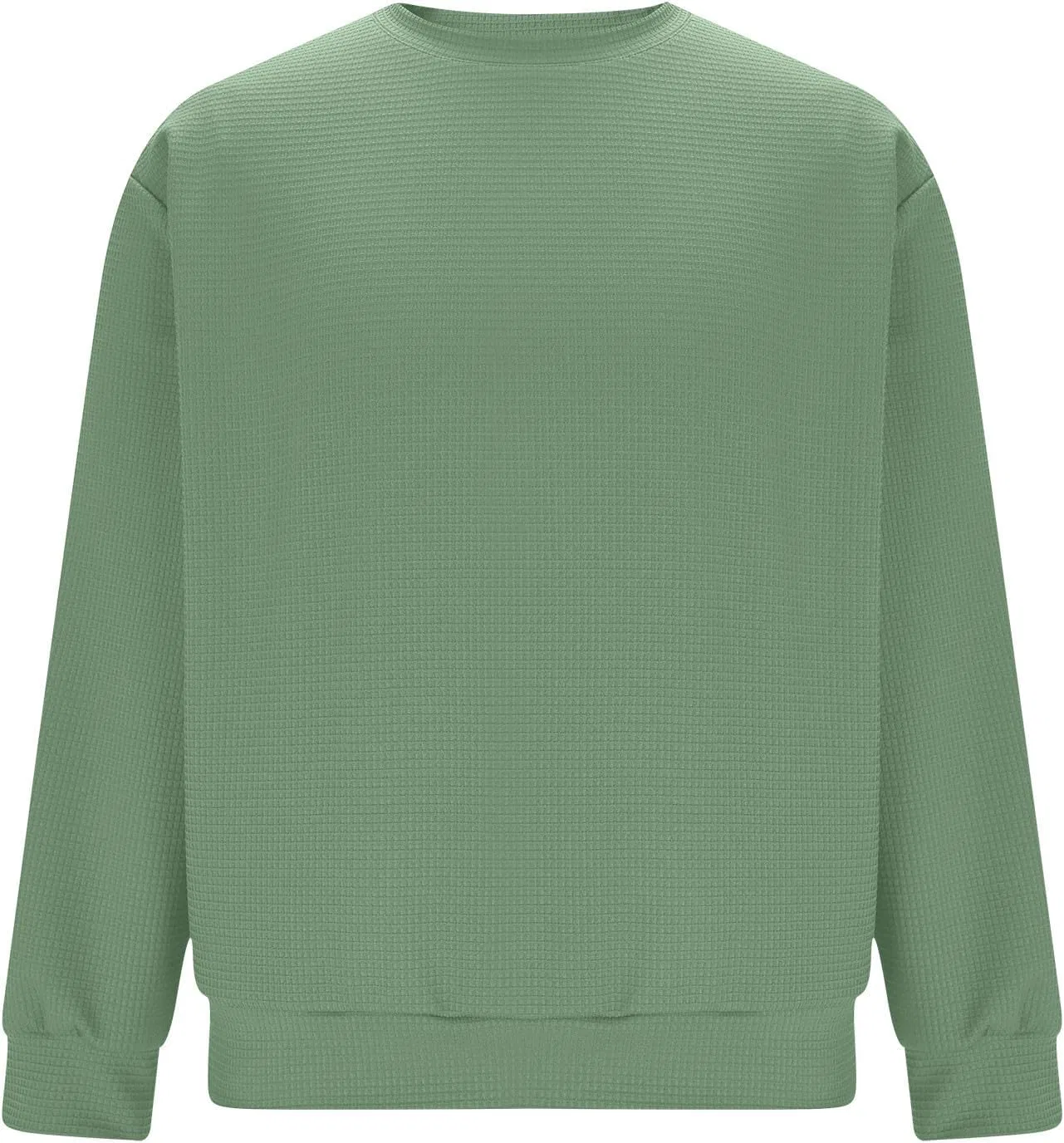 Мужская свободная футболка с вафельным переплетением, Mint Green — фото 3