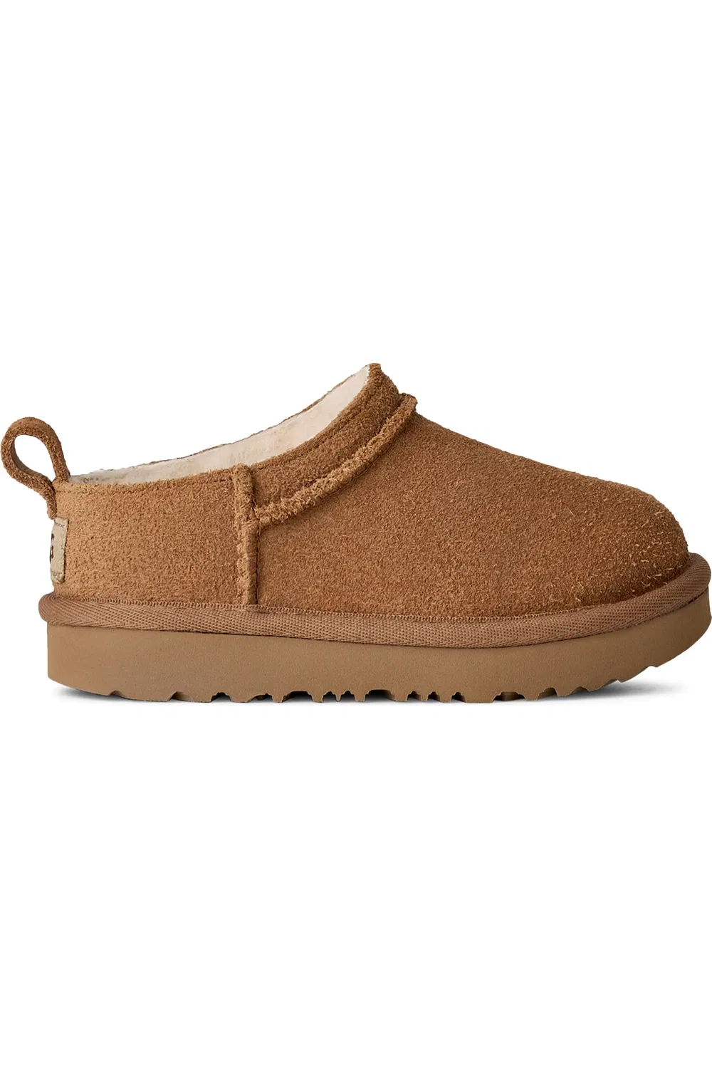 Детские сапоги слипоны на микроподошве Classic Micro UGG, Chestnut — фото 3