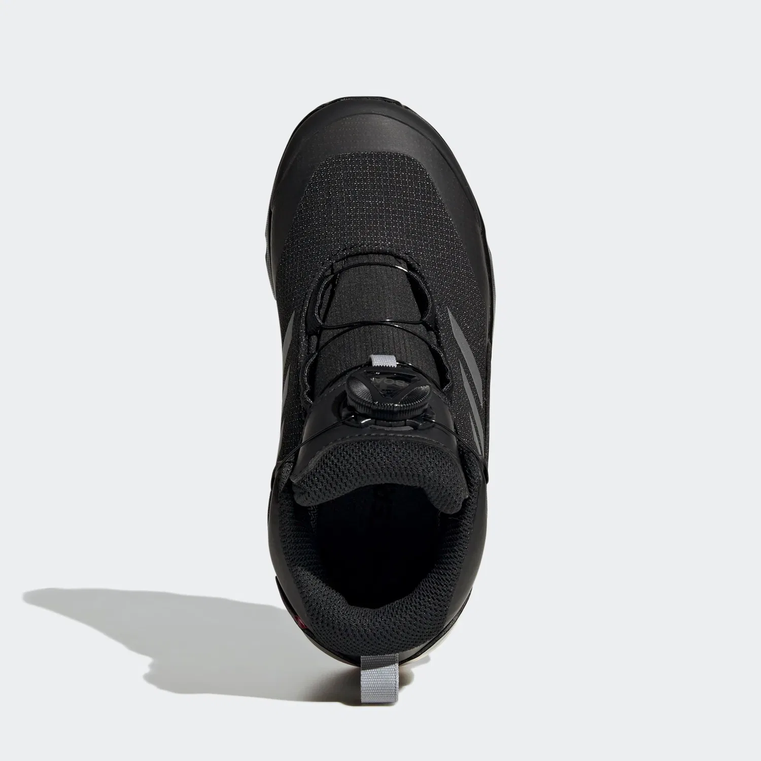 Детские зимние ботинки для ходьбы с быстрой шнуровкой Adidas TERREX, Core Black/Silver Metallic — фото 4