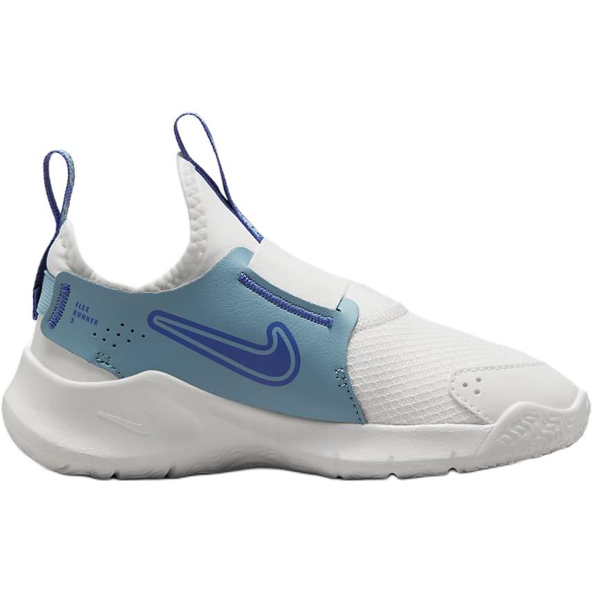 Nike Кроссовки Flex Runner 3 с противоскользящим износостойким низким верхом для детей, белые, зеленые, для детей 3–7 лет — фото 2
