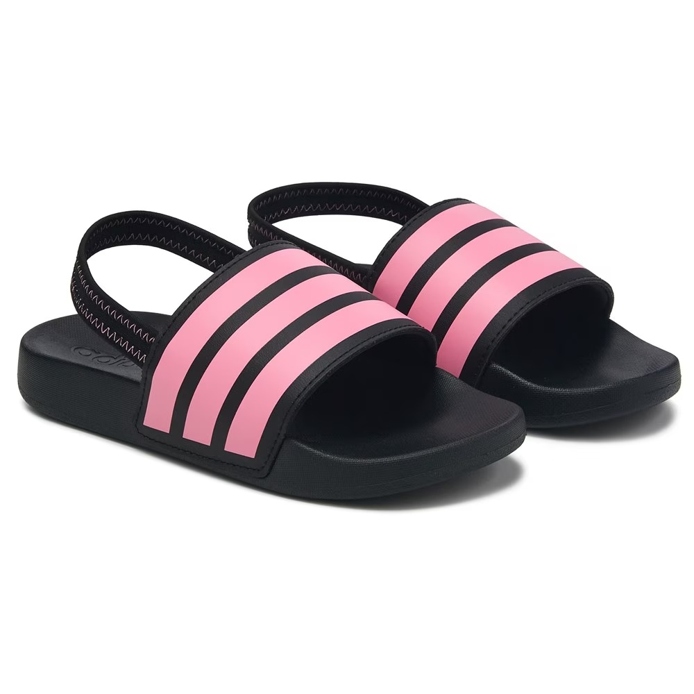 

Детские сандалии adilette estrap для малышей/маленьких детей Adidas, pink/white