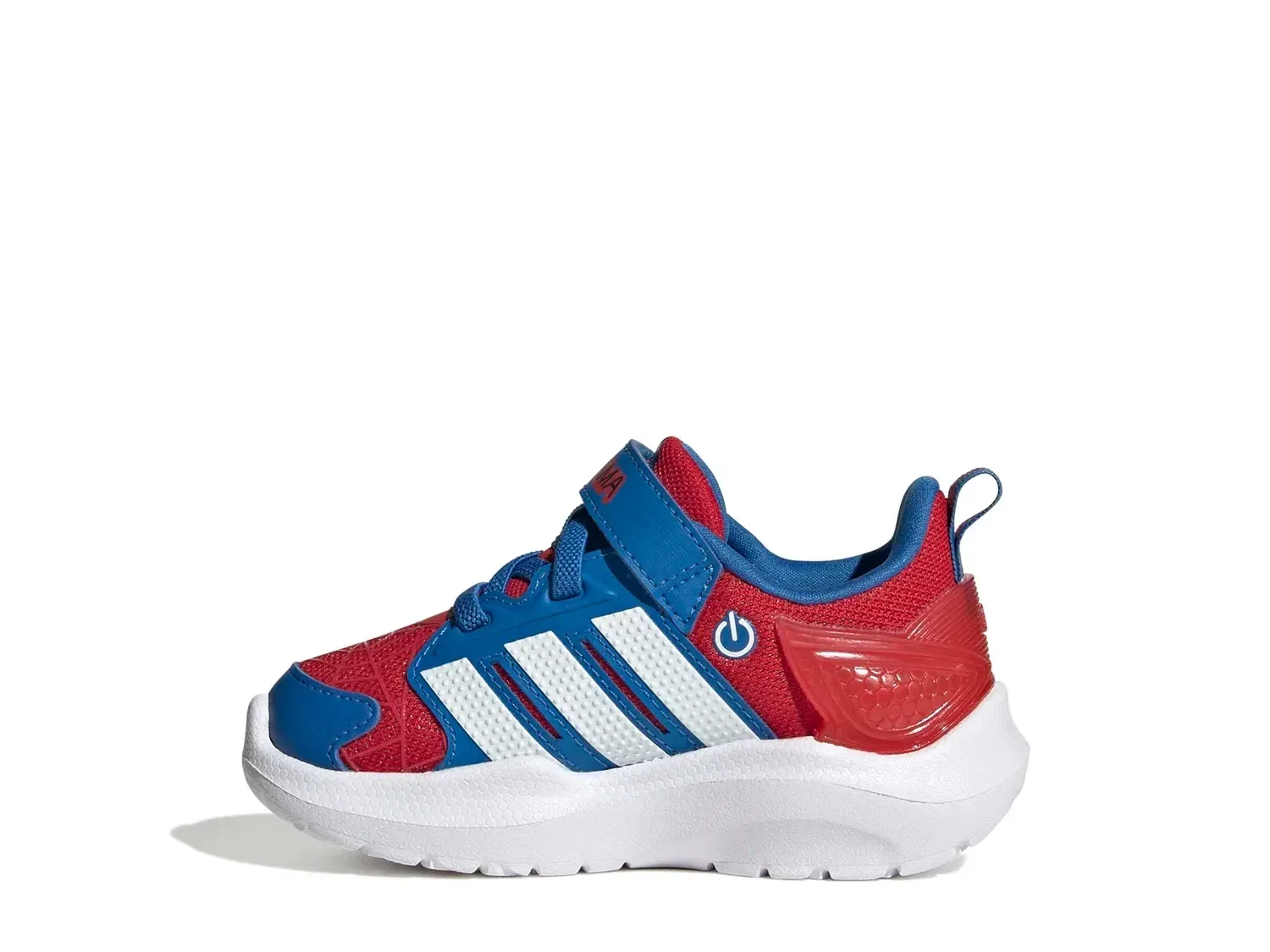 Кроссовки со светодиодами Spider-Man Lightorama, adidas, синий/красный — фото 2