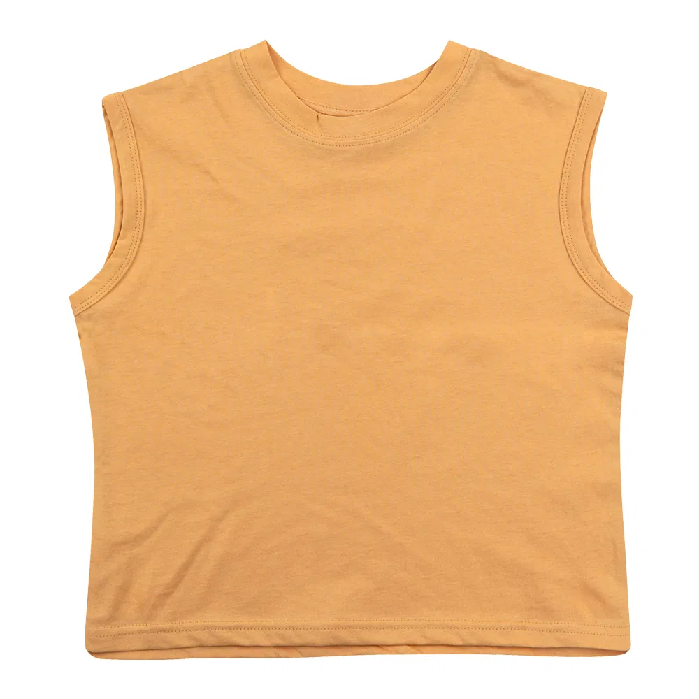 Детская футболка без рукавов BEACHESAND CREAM KIDS, Mustard