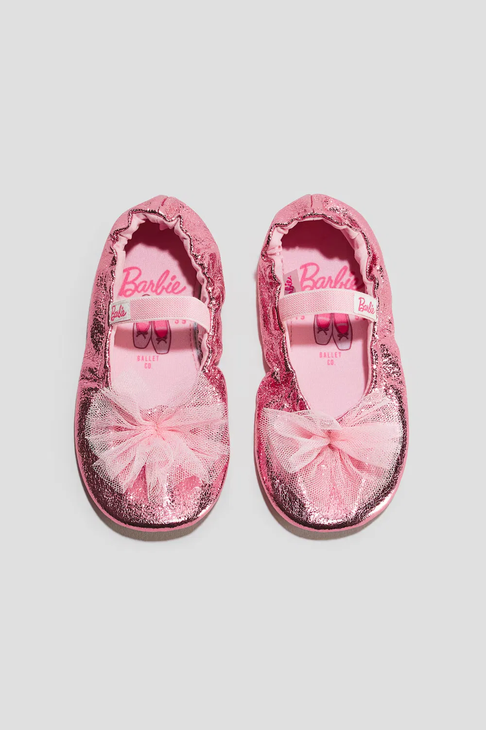 Сверкающие балетные туфли H&M, Hellrosa/Barbie
