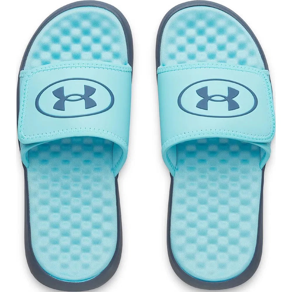 Детские сандалии-шлепанцы Ignite Pro 8 Under Armour, Blue/Blue/Blue — фото 3